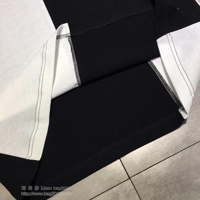 ChanelT恤 19春夏最新款 香奈兒黑白拼色短袖  tzy1589